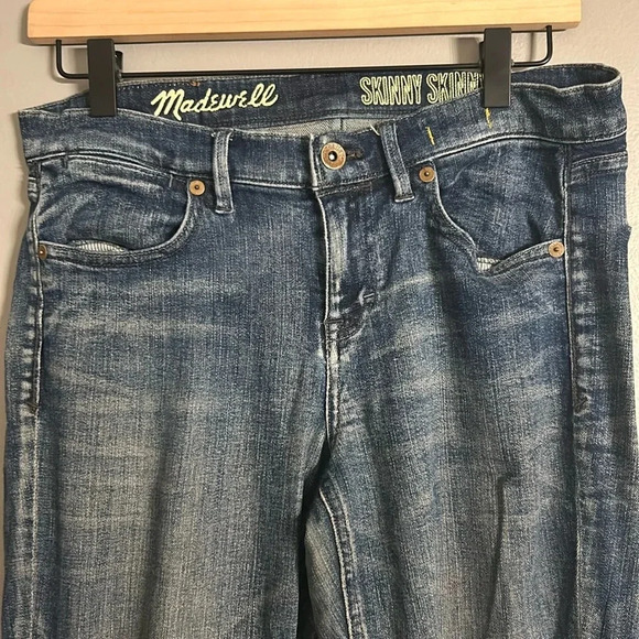 Madewell Skinny Skinny Jeans, Sz 27x32, Stretch Denim Pants - Picture 2 of 10